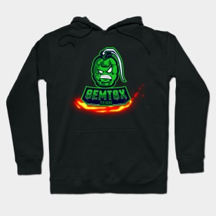 Semt6x logo with flame black Hoodie